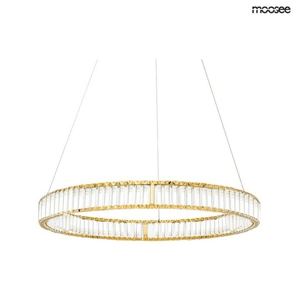 Kryształowa Złota Lampa Wisząca Glamour LIBERTY MSE020100173 MOOSEE