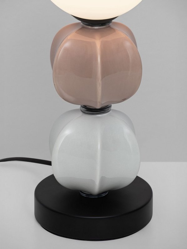 Lampka stołowa nocna ceramiczne kule dekoracyjne designerska na komodę Luces Exclusivas
