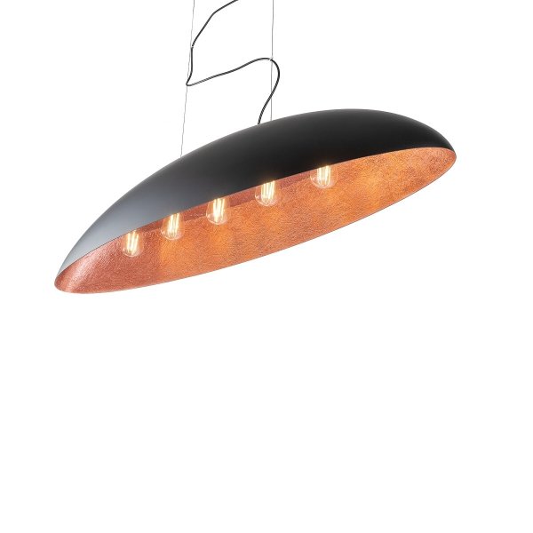 Czarno Miedziana Lampa Wisząca CANOE Black/Copper 10322 Nowodvorski Lighting