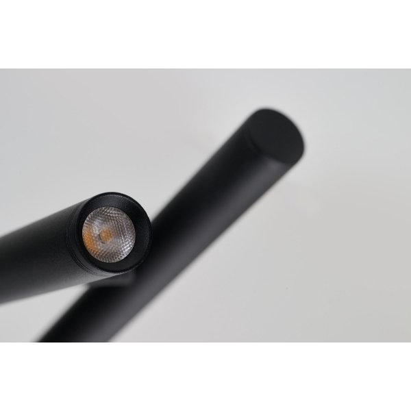 Czarna lampka stołowa nocna TROST TABLE BLACK Azzardo AZ6801