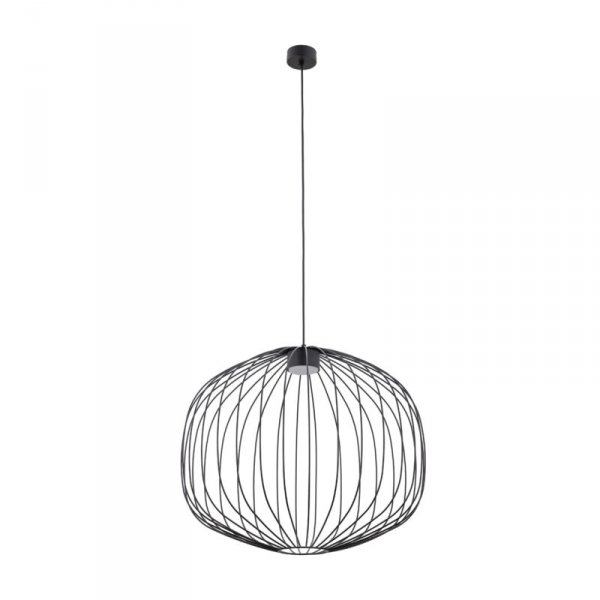 Czarna lampa wisząca ażurowa druciana okrągła minimalistyczna loftowa uniwersalna klasyczna SPHERA M 11304 TK-LIGHTING