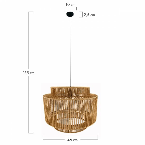 Ceiling light paper 46x46x35cm