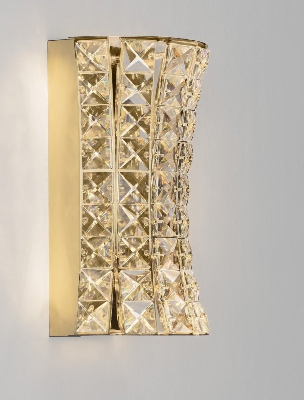 Kryształowy kinkiet ścienny LED glamour designerski nowoczesny ściemnialny ARONA LE45871 Luces Exclusivas
