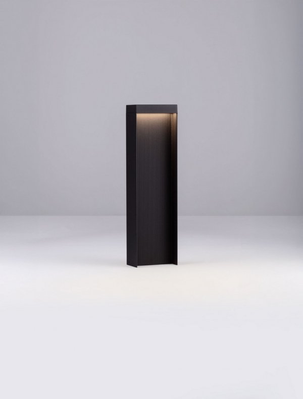 Minimalistyczny słupek ogrodowy klasyczny LED aluminiowy kolor antracyt niski prostokątny IP65 ONZULIA LE75115 Luces Exclusivas