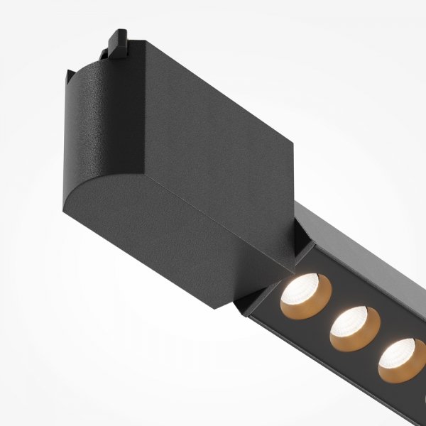 Ścieżka świetlna lampa szynowa LED prostokątna aluminium czarna Points MAYTONI TR010-1-10W3K-M-B-DE