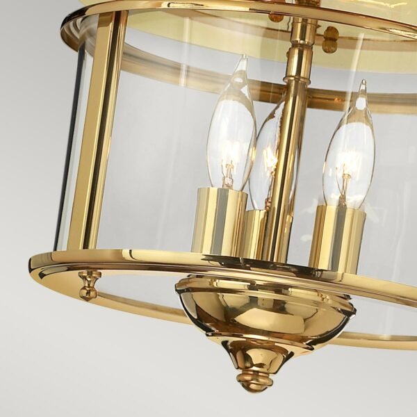 Plafon sufitowy w klasycznym stylu Hinkley Lighting Gentry HK-GENTRY-F-PB polerowany mosiądz