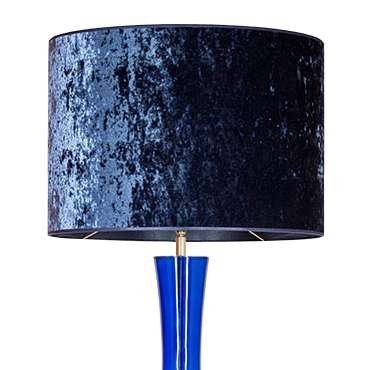 ABAŻUROWA LAMPKA STOJĄCA TROYA SAPPHIRE CONCEPTS L232271318 NIEBIESKA DO SALONU VINTAGE