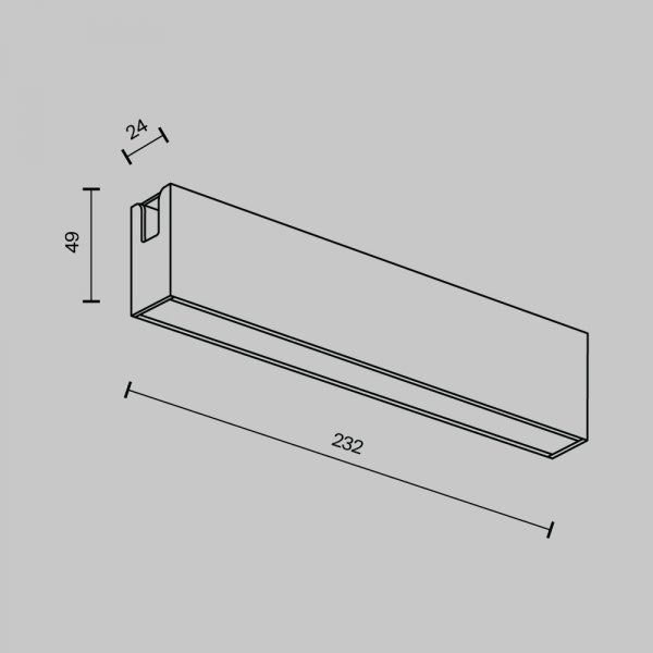 Ścieżka świetlna lampa szynowa LED nowoczesna aluminium mosiądz Basis MAYTONI TR151-1-12W2.7K-BS-DE 