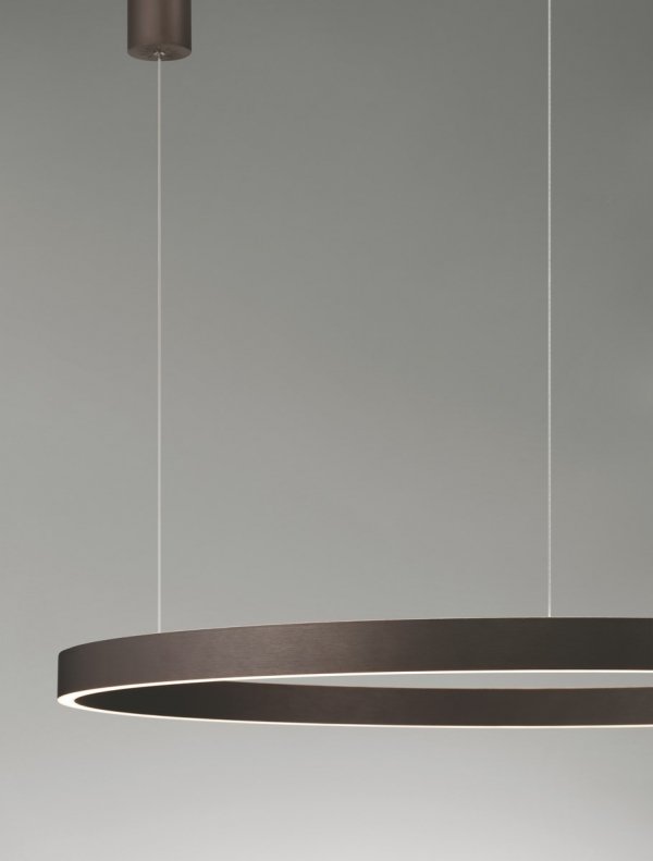Nowoczesna Lampa Wisząca Brązowy Pierścień BARI LE44320 LUCES EXCLUSIVAS