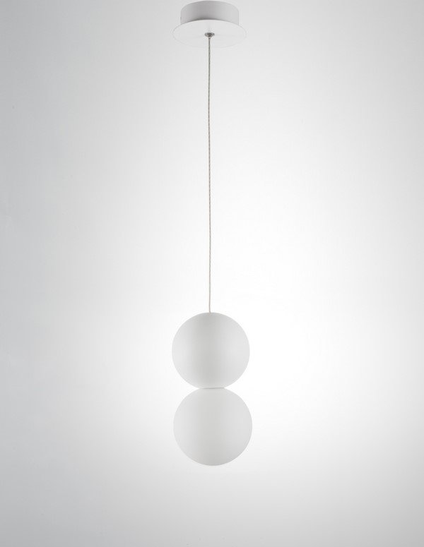 Lampa wisząca betonowo szklane kule IBAGUE LE42063 Luces Exlusivas 
