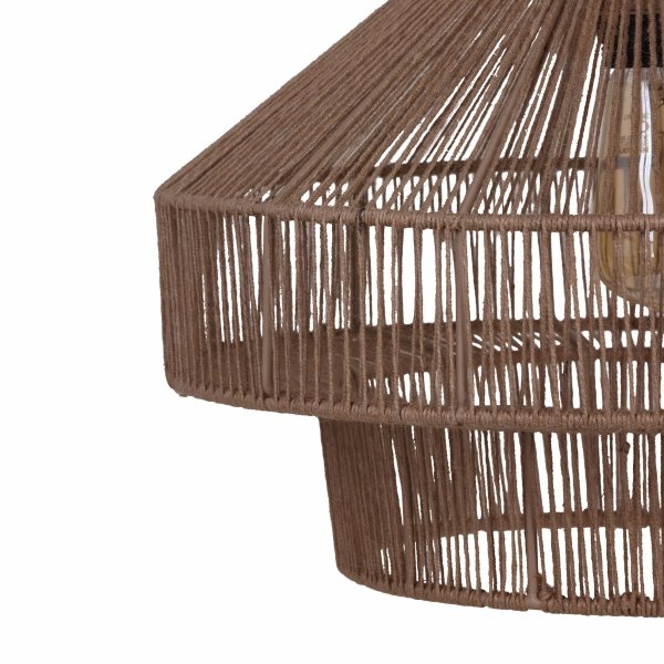 Lampa sufitowa jutowa 41x41x28cm