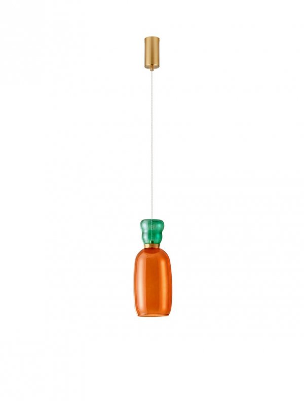 Lampa Wisząca z Kolorowego Szkła Luces Exclusivas PERENE LE44463