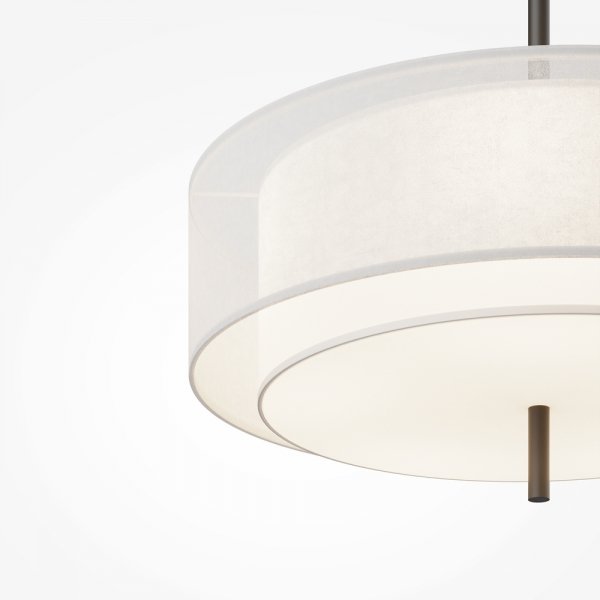 Lampa wisząca klasyczna minimalistyczna owalna metal biała do salonu sypialni BERGAMO MAYTONI MOD613PL-05W1