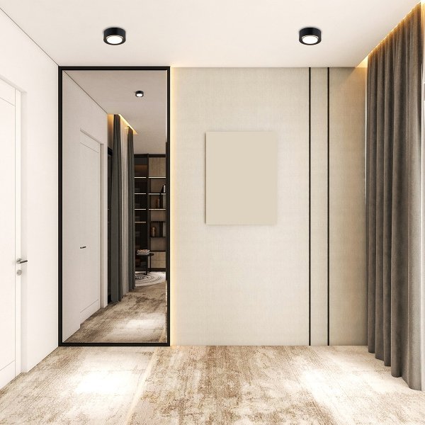 Lampa sufitowa plafon okrągły klasyczny nowoczesny minimalistyczny czarny ELORA 8905 Argon