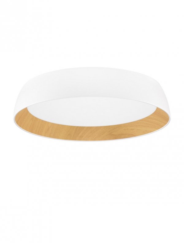 Nowoczesny plafon LED w stylu loft z elementem drewnianym CARACOLLO LE44812 Luces Exlusivas