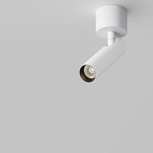 Lampa sufitowa spot minimalistyczna klasyczna LED regulowa tuba aluminium biała Focus T MAYTONI C141CL-L125-6W3K-W