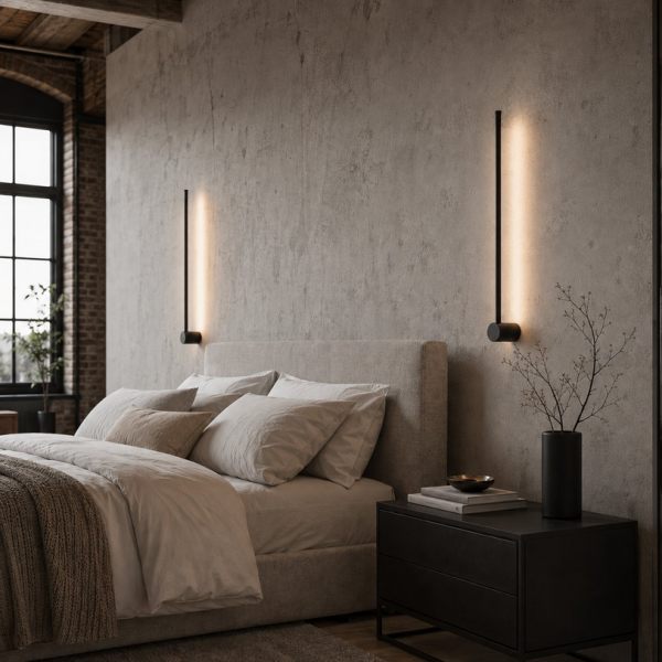Lampa ścienna kinkiet LED listwa metalowy czarny elegancki klasyczny minimalistyczny uniwersalny 60 cm SPARO ST-10669W1 Step Into Design