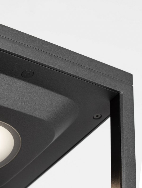 Minimalistyczna lampa solarna zewnętrzna do ogrodu z czujnikiem ruchu klasyczna LED aluminiowa kolor antracyt IP54 CANDELA LE75178 Luces Exclusivas