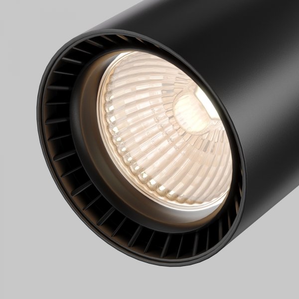 Lampa szynowa reflektor szynoprzewody jednofazowe LED nowoczesny aluminium czarna regulowana tuba VUORO MAYTONI TR003-1-15W3K-S-B
