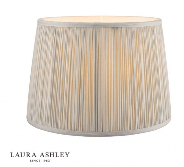 Klosz Abażur 20cm LAURA ASHLEY Hemsley Pleated Silk Silver DAR LIGHTING LA3724680-Q (Abażur- Bez Podstawy)