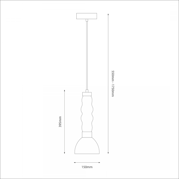 Designerska szklana lampa wisząca LUCCO smoked led 13W Milagro jadalniana nad wyspę
