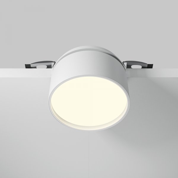 Lampa sufitowa lampa wbudowana tuba regulowana LED aluminium biała ONDA MAYTONI DL024-12W-DTW-W
