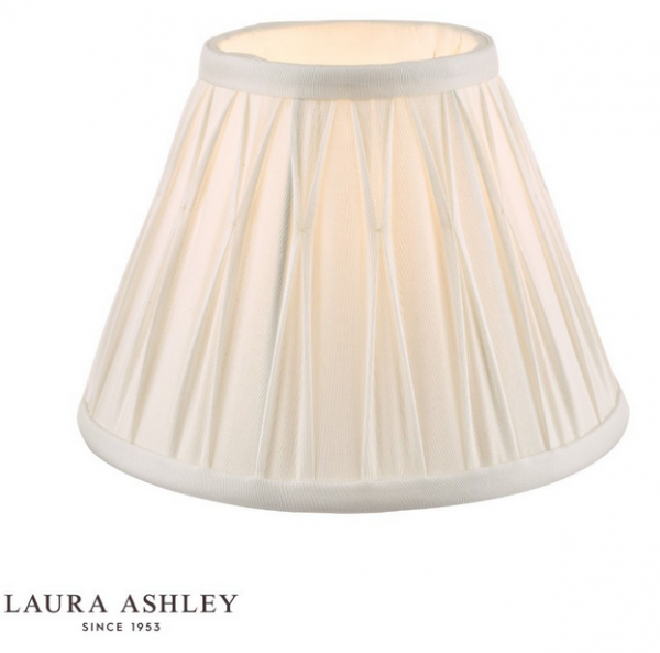 Klosz Abażur 20cm LAURA ASHLEY Fenn Silk White DAR LIGHTING LA3677438-Q (Abażur- Bez Podstawy)