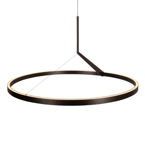 Lampa wisząca LED aluminiowa srebrna okrąg klasyczna minimalistyczna ściemnialna APPLAUSE 23400/80/15 Lucide