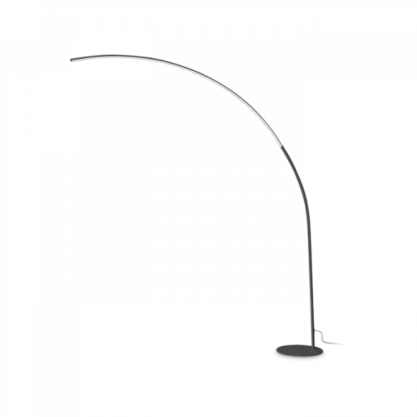 Czarna Lampa Podłogowa Nowoczesna Łuk LED COMET 304168 IDEAL LUX