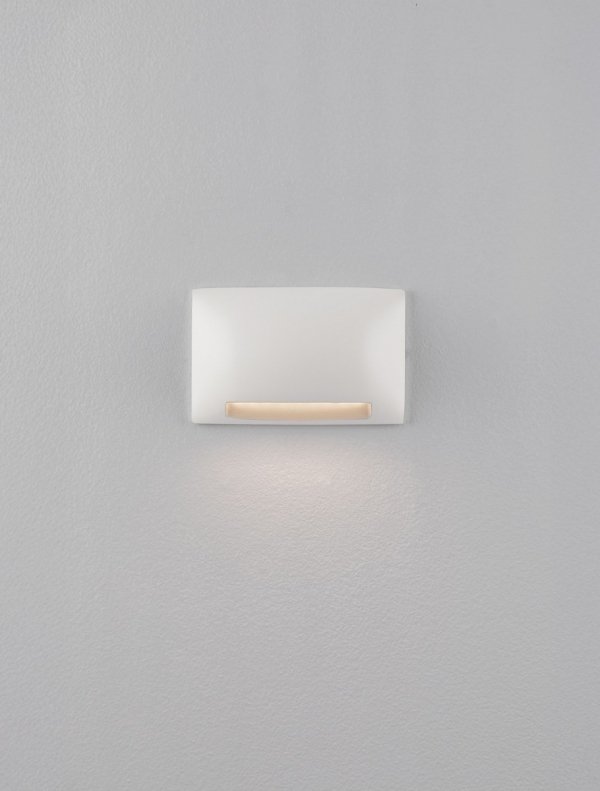 Kinkiet zewnętrzny LED biały prostokątny wypukły minimalistyczny nowoczesny IP65 PLASENA LE75300 Luces Exclusivas
