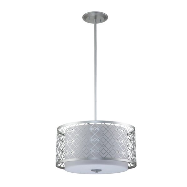 Designerska lampa wisząca Ziggy Elstead Lighting Lakierowane srebro 