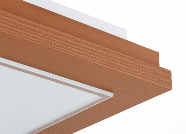 Lampa sufitowa plafon kwadratowy 32cm drewniany klasyczny nowoczesny minimalistyczny kolor terakota TABOR 7268 Argon