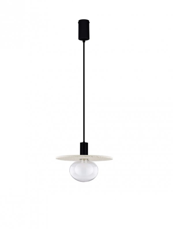 Lampa wisząca z betonu szklany klosz ASUNTA LE44656 Luces Exlusivas