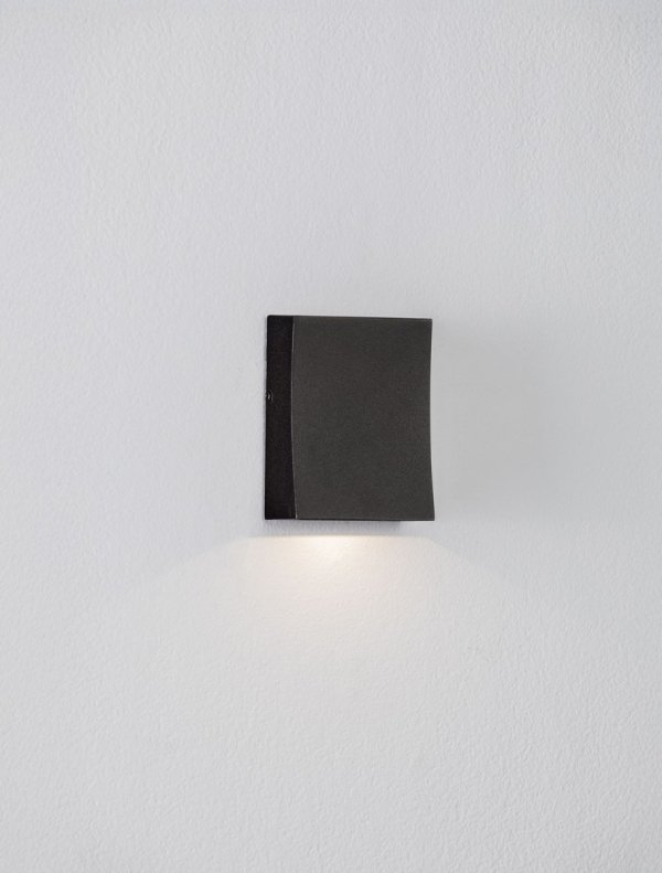 Kinkiet zewnętrzny LED aluminiowy kolor antracyt prostokątny minimalistyczny nowoczesny podświetlający elewację IP65 ZARDUNA LE75221 Luces Exclusivas