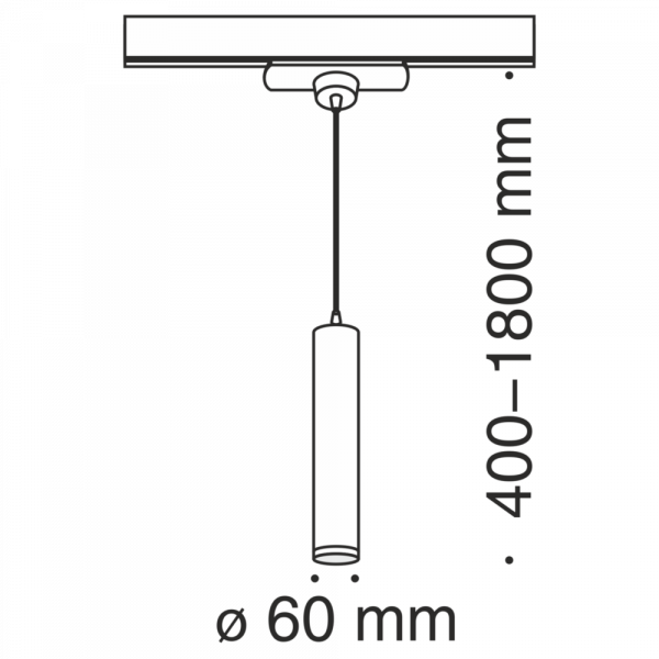 BIAŁE ZAWIESIE DO SZYNOPRZEWODU 1-F MAYTONI TRACK LAMP TR008-1-GU10-W 