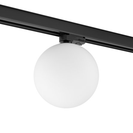 Nowoczesna oprawa świetlna reflektor na szynoprzewód 3 fazowy szklana biała kula SNOWBALL 11296 Nowodvorski Lighting