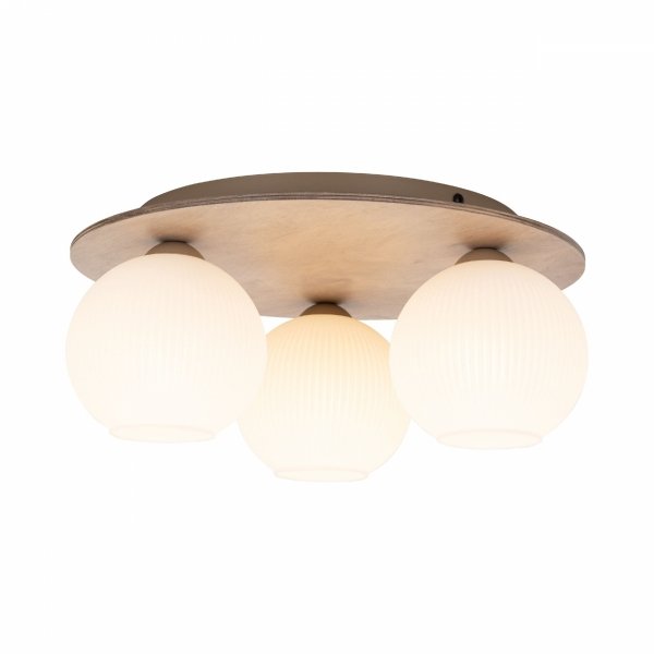 Nowoczesny plafon okrągły drewniany szklane klosze minimalistyczny klasyczny VIRLO 11078 TK-Lighting