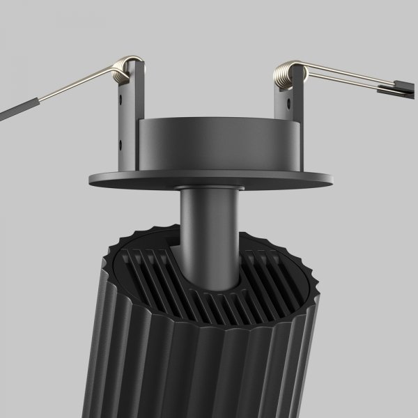  Lampa sufitowa lampa wbudowana tuba regulowana aluminium czarna Calipso MAYTONI C110CL-01-GU10-B