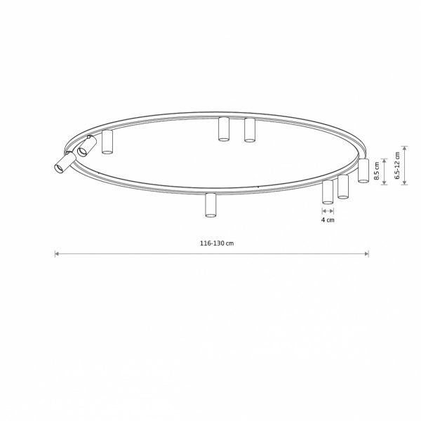 Nowoczesna lampa sufitowa beżowy minimalistyczny plafon FOURTY ROUND IX BEIGE 11954 Nowodvorski Lighting 