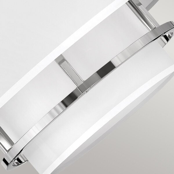 Lampa wisząca Graham Hinkley HK-GRAHAM-M-PN Polerowany nikiel w stylu Art Deco