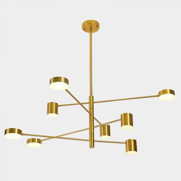 DESIGNERSKA LAMPA WISZĄCA STICKS ITALUX REMDAL PND-16374-8-COP-3K MIEDZIANA NOWOCZESNA