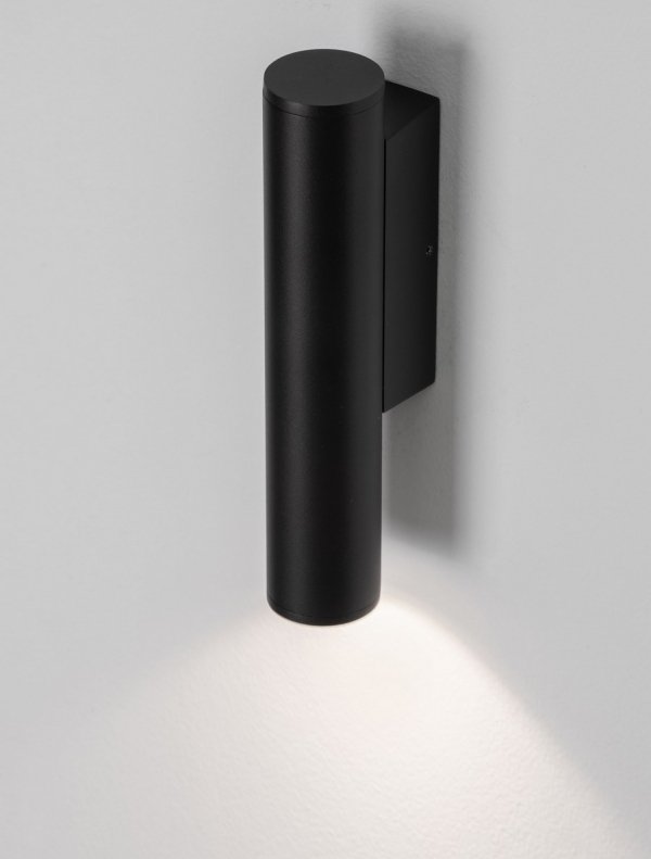 Kinkiet zewnętrzny LED aluminiowy kolor antracyt tuba minimalistyczny nowoczesny podświetlający elewację IP65 TERVONA LE75235 Luces Exclusivas