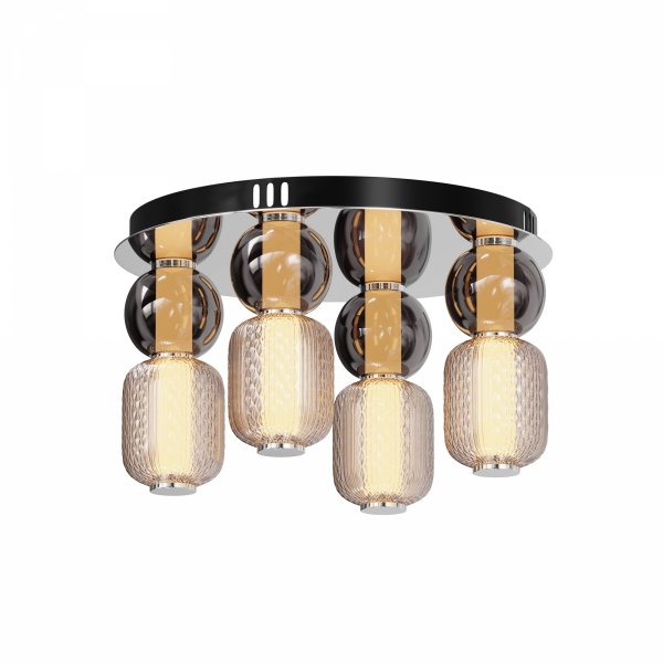 Szklany Designerski Plafon Sufitowy LED Nowoczesny DROP MOD273CL-L60CH3K MAYTONI