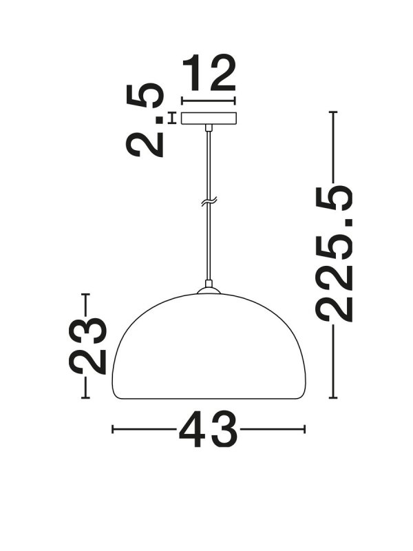 Nowoczesna lampa wisząca z żywicy półokrągły klosz szara minimalistyczna uniwersalna japandi Luces Exclusivas