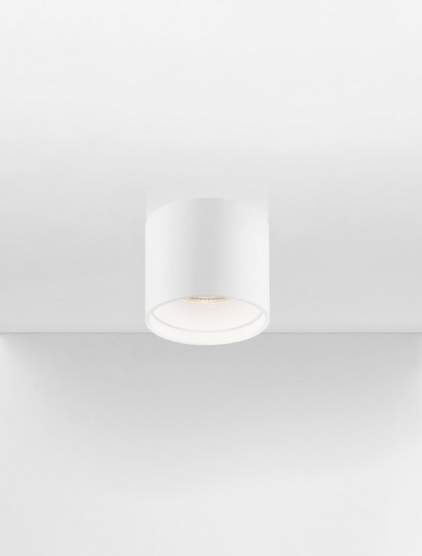 Nowoczesny plafon lampa sufitowa LED biała tuba uniwersalna minimalistyczna aluminiowa CENVARO LE45516 Luces Exclusivas