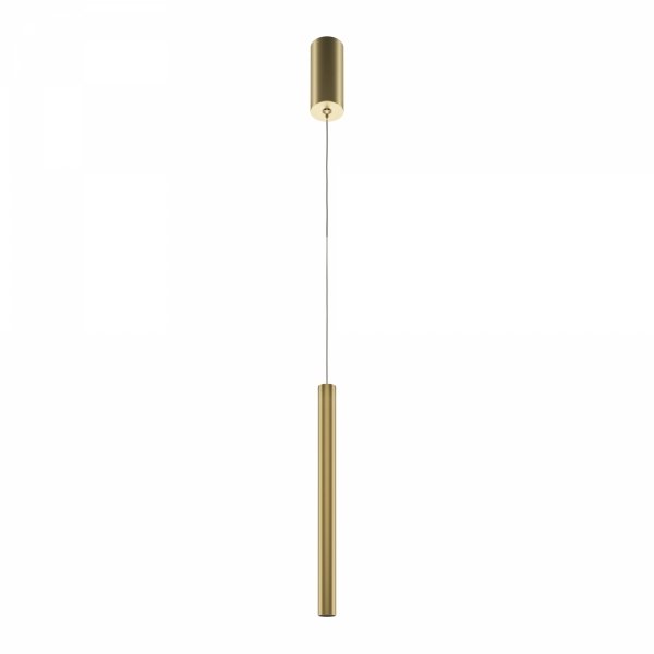 Minimalistyczna Złota Lampa Wisząca LED Tuba PRO SHADE MOD159PL-L6G4K2 MAYTONI