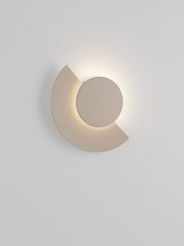 Lampa ścienna kinkiet LED IP54 beżowy geometryczny dekoracyjny designerski nowoczesny Luces Exclusivas