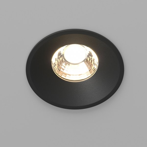 Czarna Oprawka Wpuszczana Downlight Round Maytoni DL058-12W3K-B