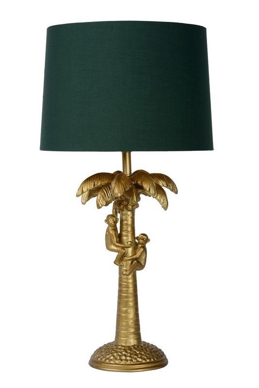 DESIGNERSKA ZŁOTA LAMPA STOŁOWA NOCNA LUCIDE EXTRAVAGANZA COCONUT 10505/81/02 BUTELKOWA ZIELEŃ