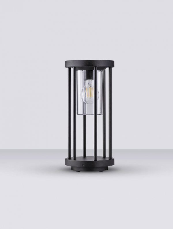 Lampa ogrodowa aluminiowa kolor antracyt minimalistyczna nowoczesna możliwość ściemniania IP65 MONTIVA LE75172 Luces Exclusivas